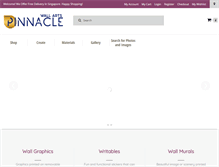 Tablet Screenshot of pinnaclewallarts.com